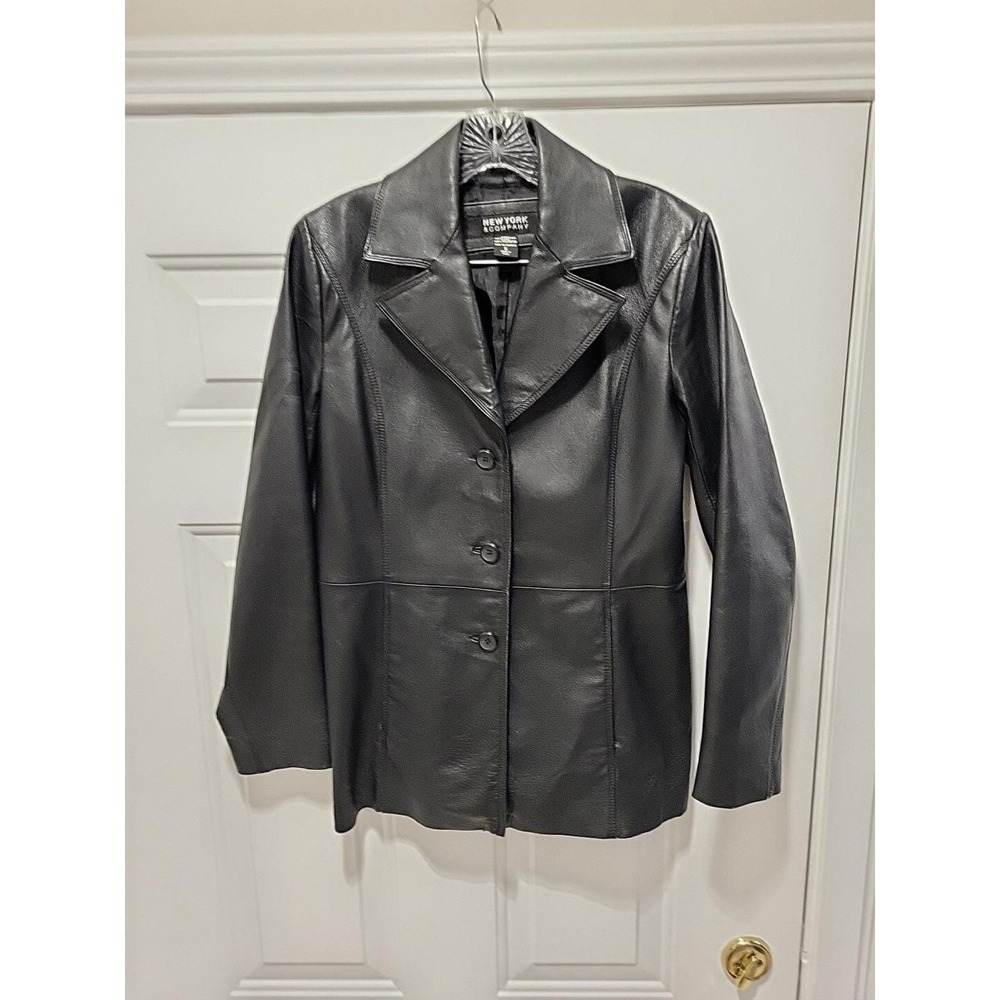 VINTAGE New York‎ & Company 100% Leather Women's Coat SMALL